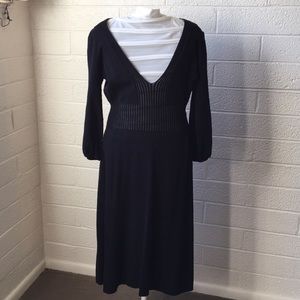 Black sweater dress